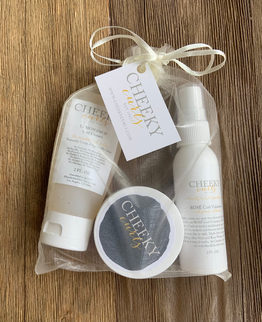 Travel Set + Gift Bag 2 oz. – Cheeky Curls